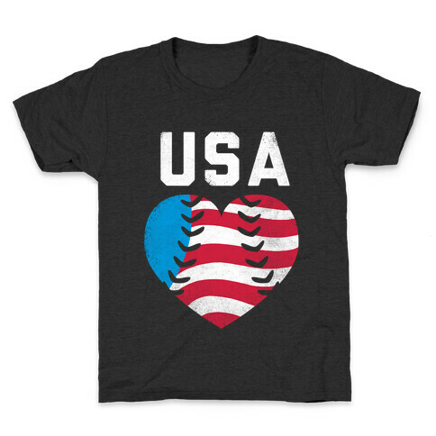 USA Baseball Love (Tank) Kids T-Shirt