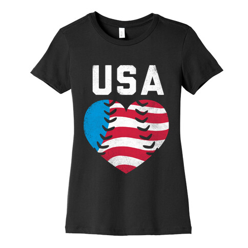 USA Baseball Love (Tank) Womens T-Shirt