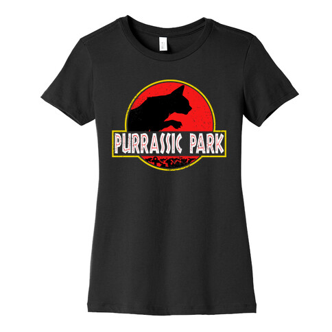 Purrassic Park Womens T-Shirt