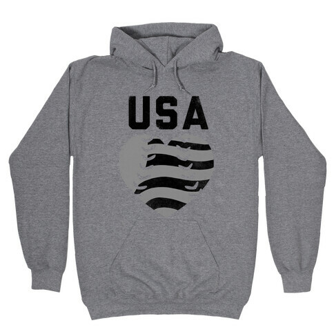 USA Baseball Love (Baseball Tee) Hooded Sweatshirt