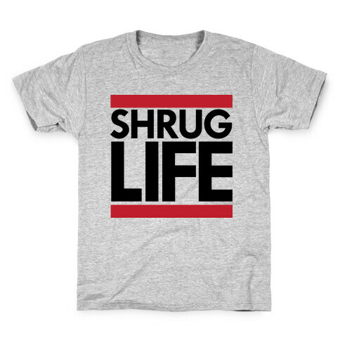 Shrug Life (Tank) Kids T-Shirt
