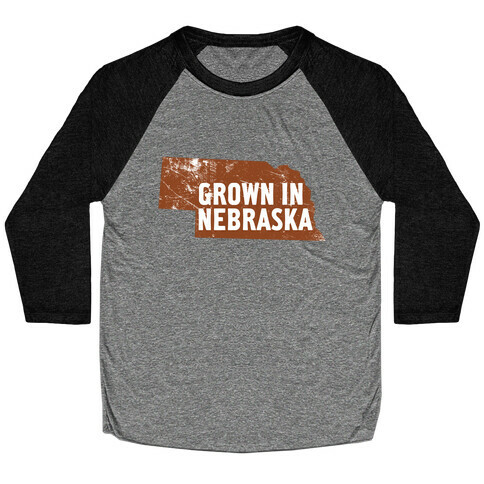 Grown in Nebraska Baseball Tee