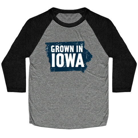 Grown in Iowa Baseball Tee