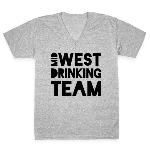 Midwest Drinking Team V-Neck Tee Shirt