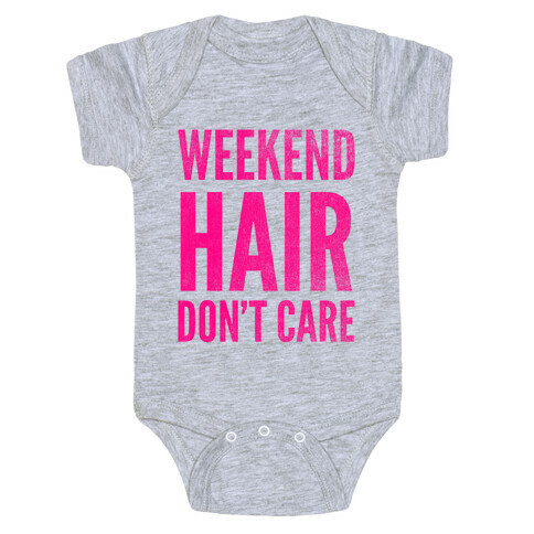 Weekend Hair Don't Care (Tank) Baby One-Piece