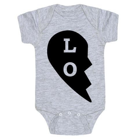 "LO" Love Couples Tank Baby One-Piece