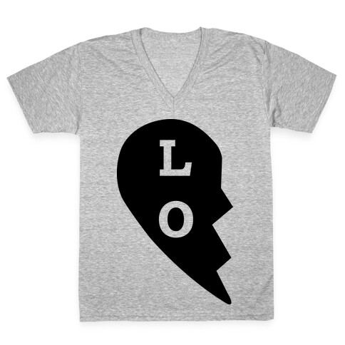 "LO" Love Couples Tank V-Neck Tee Shirt