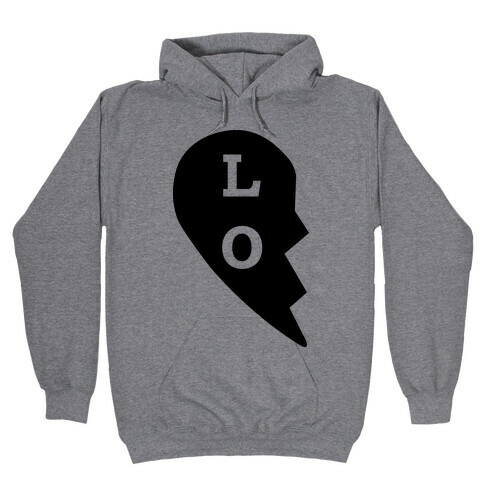 "LO" Love Couples Tank Hooded Sweatshirt