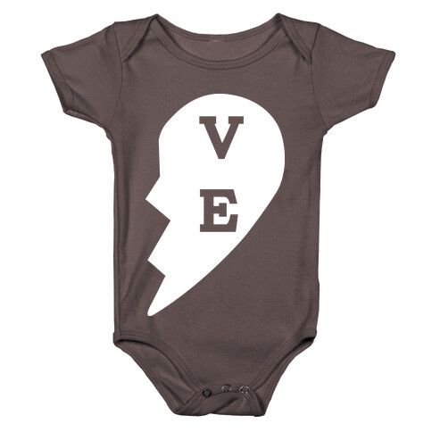 "VE" Love Couples Tank  Baby One-Piece