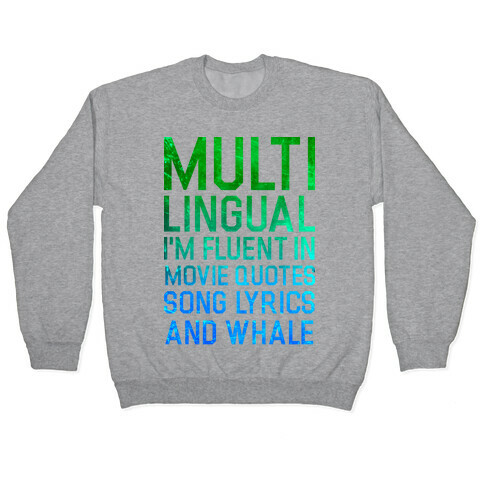 Multilingual Pullover