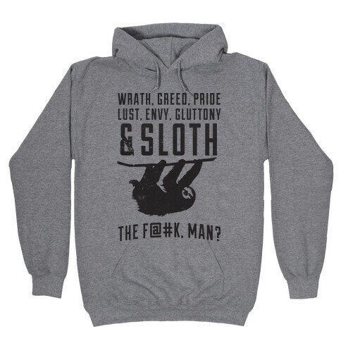 Deadly Sins (Athletic Tee) Hooded Sweatshirt