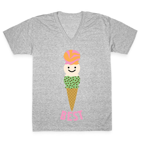 Ice Cream and Cake (Ice Cream) V-Neck Tee Shirt