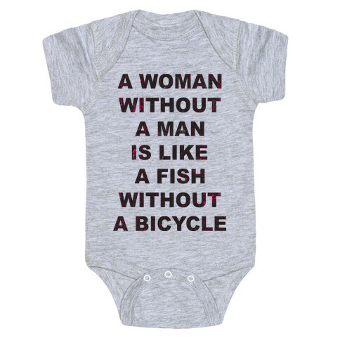 Woman Without Man Baby One-Piece