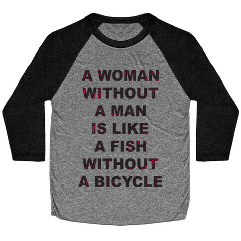 Woman Without Man Baseball Tee