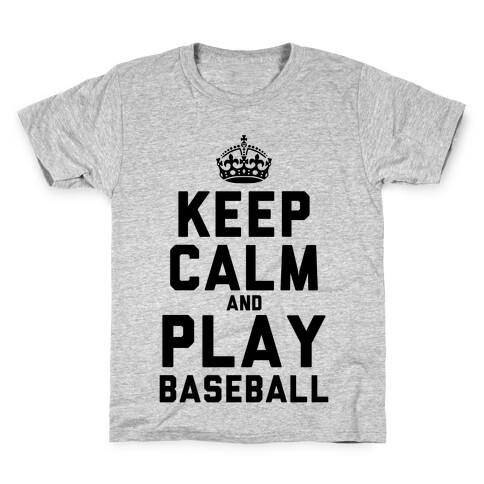 Keep Calm and Play Baseball (Tank) Kids T-Shirt