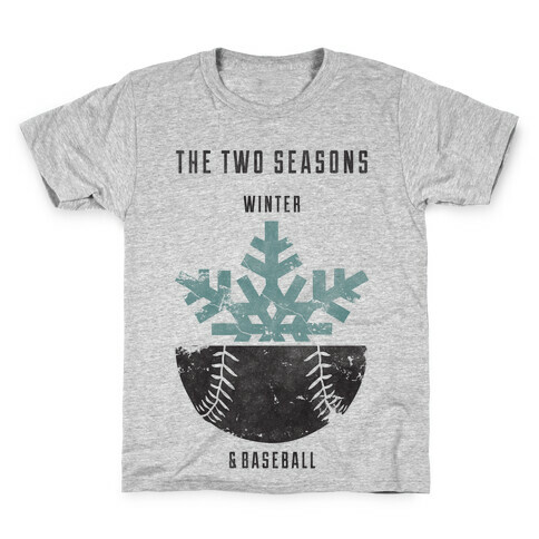 Winter and Baseball Kids T-Shirt