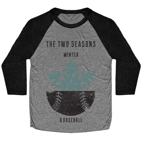 Winter and Baseball Baseball Tee