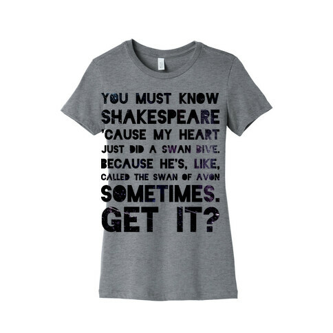 You Must Know Shakespeare Womens T-Shirt