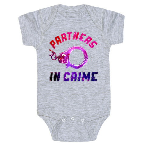 Partners in Crime A (Hoodie) Baby One-Piece