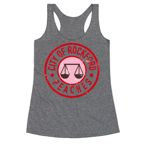 City Of Rockford Peaches Racerback Tank Top