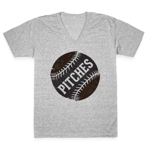 Best Pitches (Pitches) V-Neck Tee Shirt