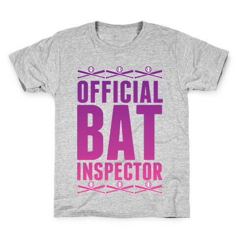 Official Bat Inspector  Kids T-Shirt