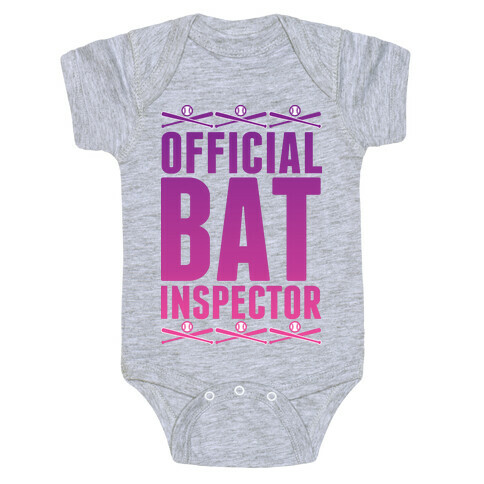 Official Bat Inspector  Baby One-Piece