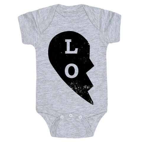 Love "Lo" Couples Shirt Baby One-Piece