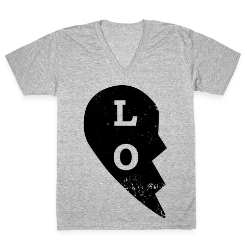 Love "Lo" Couples Shirt V-Neck Tee Shirt