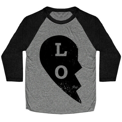 Love "Lo" Couples Shirt Baseball Tee