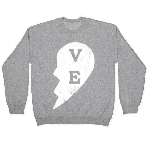 Love "ve" Couples Shirt Pullover