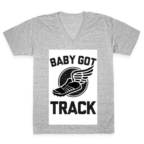 Baby Got Track (Dark) V-Neck Tee Shirt