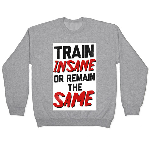 Train Insane or Remain the Same Pullover