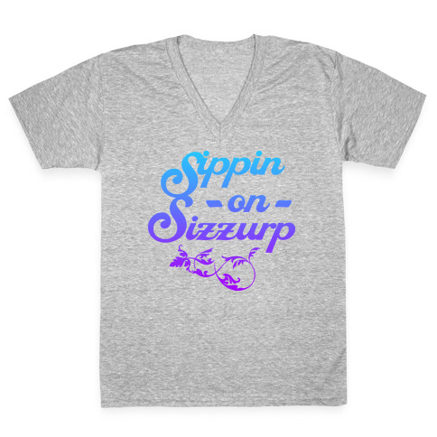 Sippin On Sizzurp (V Neck) V-Neck Tee Shirt