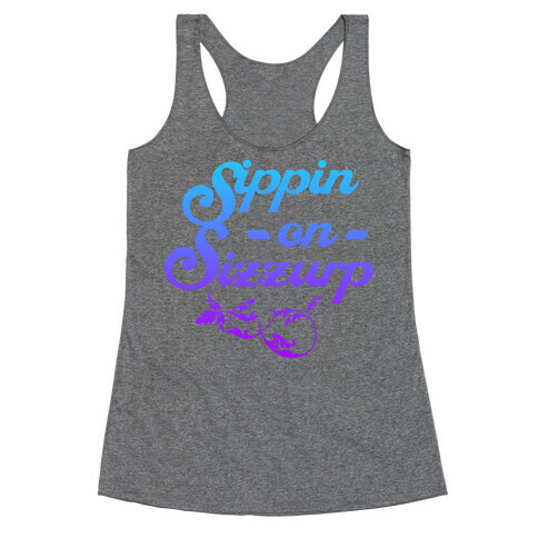 Sippin On Sizzurp (V Neck) Racerback Tank Top