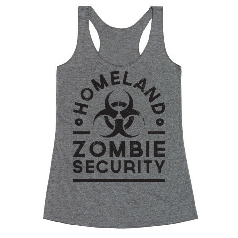 Homeland Zombie Security Racerback Tank Top