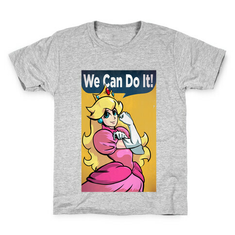 We Can Do It- Princess Peach Kids T-Shirt