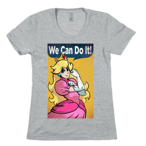 We Can Do It- Princess Peach Womens T-Shirt