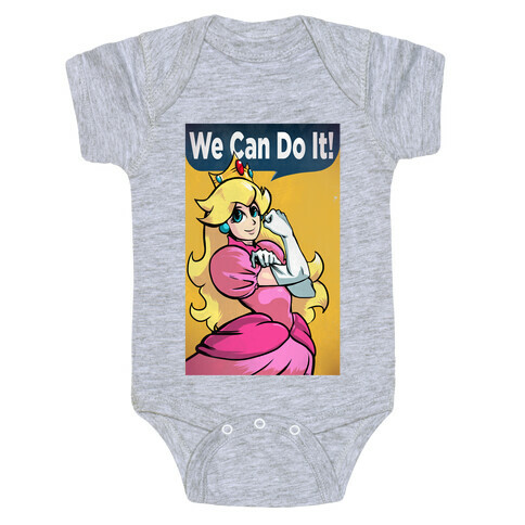 We Can Do It- Princess Peach Baby One-Piece