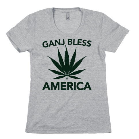 Ganj Bless America Womens T-Shirt