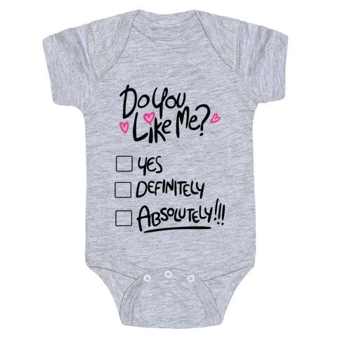 Do You Like Me Tank Baby One-Piece