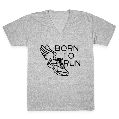 Born To Run V-Neck Tee Shirt