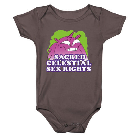 Sacred Celestial Sex Rights (Unicorn Farts) Official Gear Baby One-Piece
