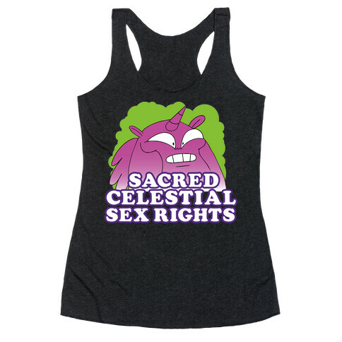 Sacred Celestial Sex Rights (Unicorn Farts) Official Gear Racerback Tank Top