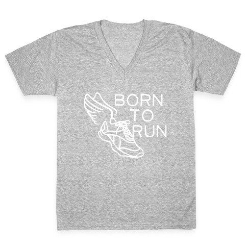 Born To Run (Dark) V-Neck Tee Shirt