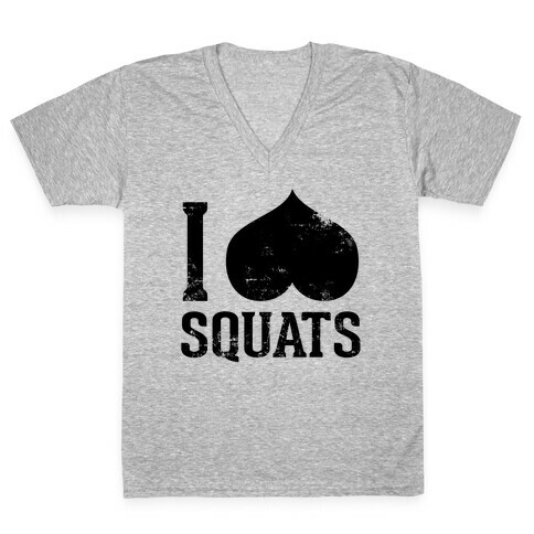 Squats (Tank) V-Neck Tee Shirt
