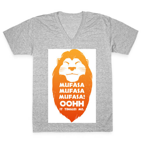 Mufasa Mufasa Mufasa! (baseball tee) V-Neck Tee Shirt