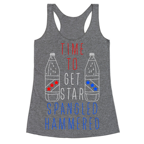 Time To Get Star Spangled Hammered (Forty Edition) Racerback Tank Top
