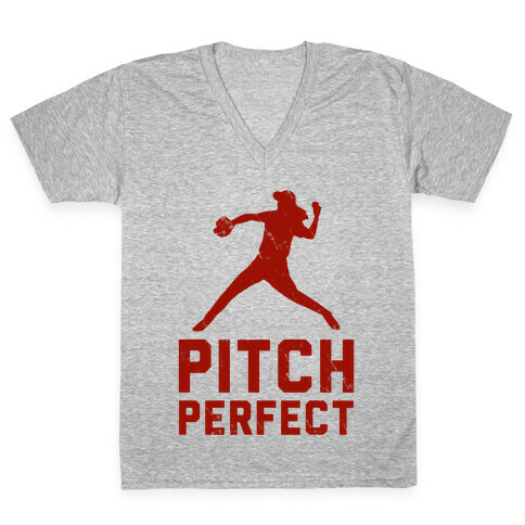 Pitch Perfect (Baseball Tee) V-Neck Tee Shirt