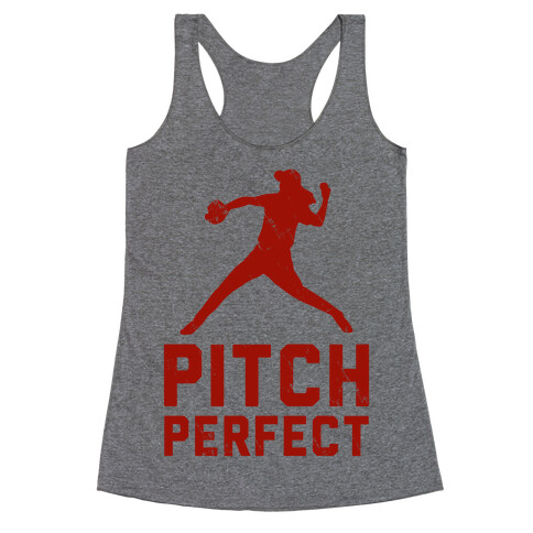 Pitch Perfect (Baseball Tee) Racerback Tank Top